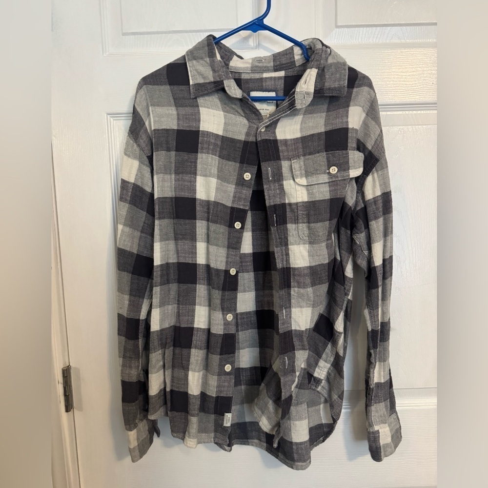 American Eagle Outfitters Men’s Checkered Button Down Shirt Size Medium
